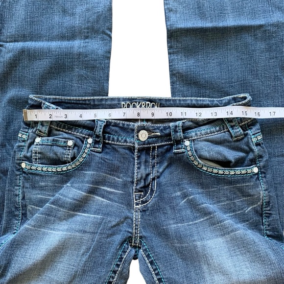 Rock & Roll riding blue jeans size 29x34 - Picture 6 of 12